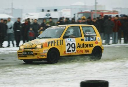 Jacek Sikora i Marek Kaczmarek - Fiat Cinquecento Sporting.